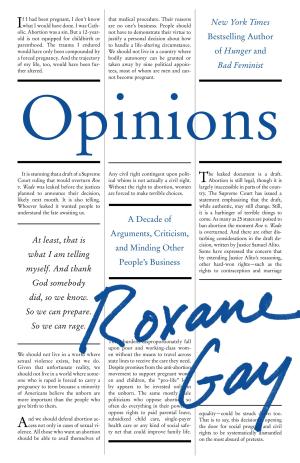 Opinions by Roxane Gay PDF Download