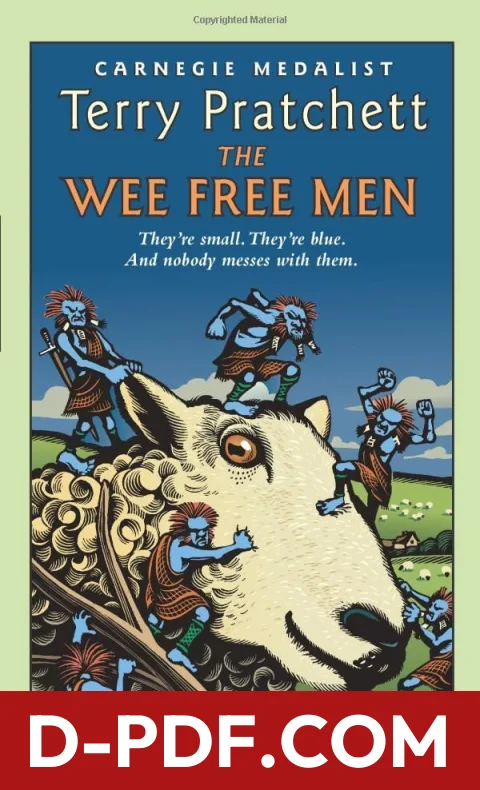 The Wee Free Men by Terry Pratchett book cover