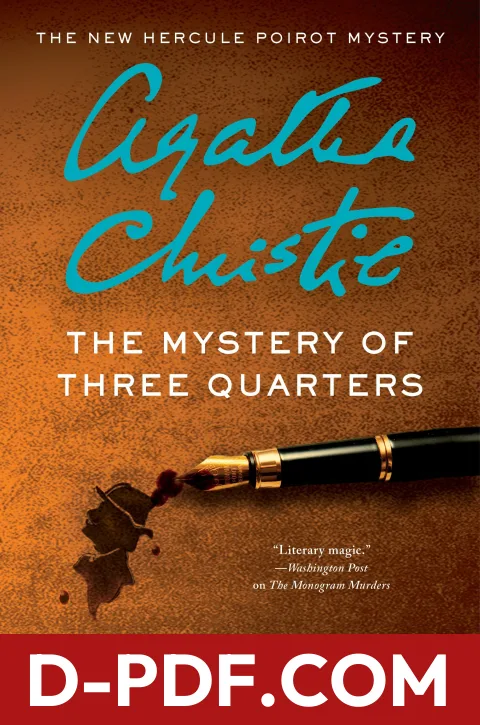 The Mystery of Three Quarters by Sophie Hannah book cover