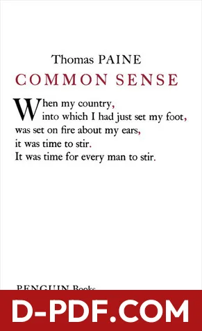 Common Sense by Thomas Paine book cover