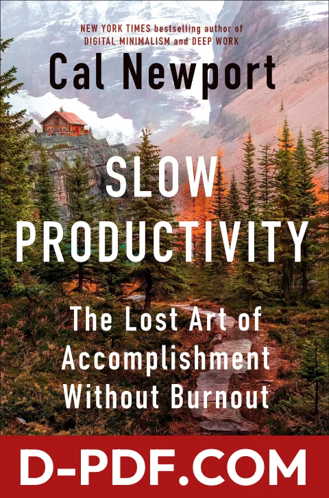 Slow Productivity: The Lost Art of Accomplishment Without Burnout by Cal Newport book cover
