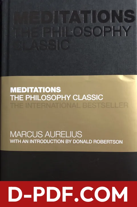 Meditations: The Philosophy Classic by Marcus Aurelius book cover