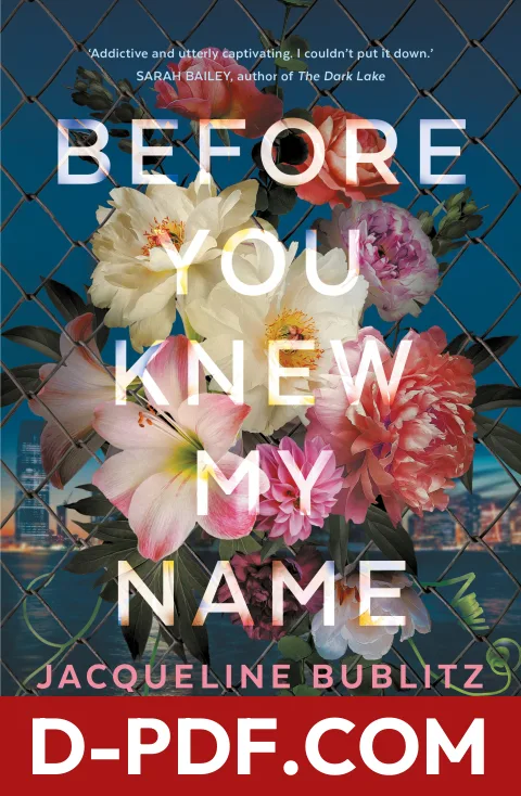 Before You Knew My Name by Jacqueline Bublitz book cover