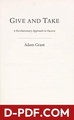 Give and Take by Adam Grant, Adam M. Grant book cover