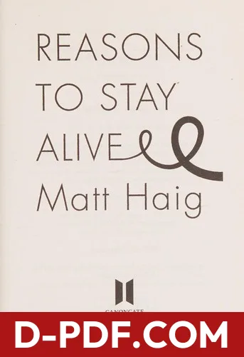Reasons to stay alive by Matt Haig book cover