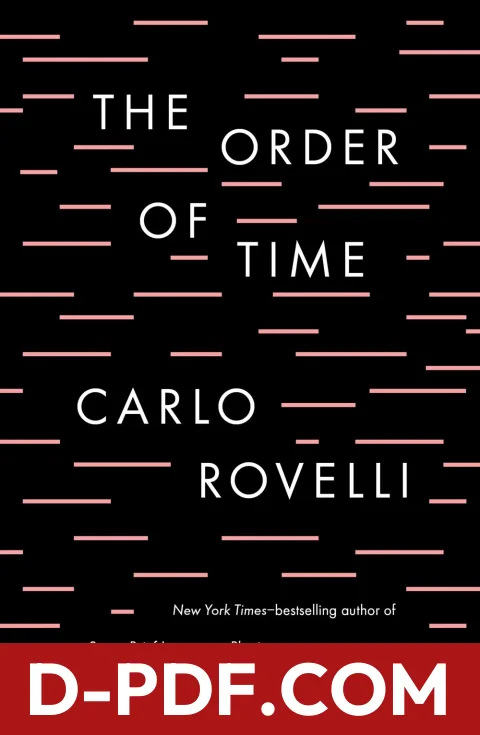 The Order of Time by Carlo Rovelli book cover